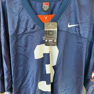 Virginia Cavaliers Nike Blue Jersey with White Number.  XXL